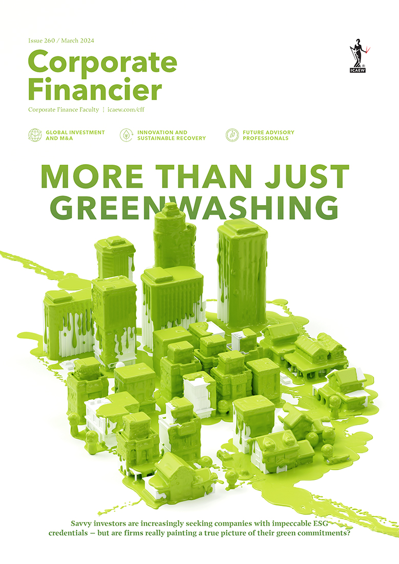 Corporate Financier Cover - Green Washing